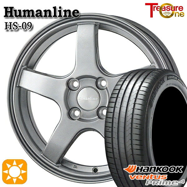 ライズ ロッキー 205/60R16 96V XL ハンコック ベンタスプライム4 K135 トレジャーワン ヒューマンライン HS09 DG 16インチ 6.0J 4H100 サマータイヤホイールセット|タイヤホイール激安王国