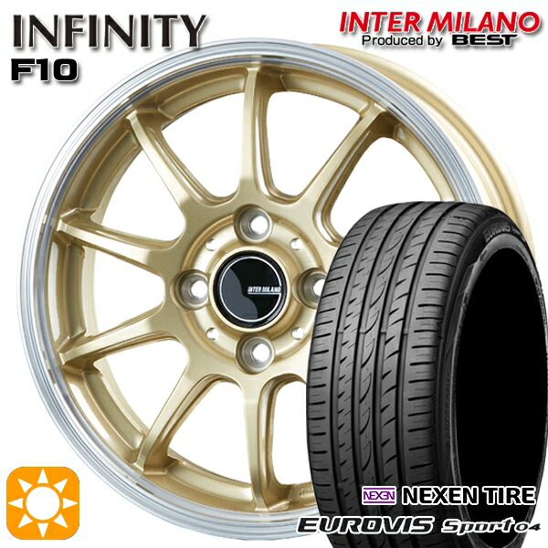 165/60R14 75H ロードストーン ユーロビズ Sport 04 インターミラノ インフィニティ F10 GL/RP 14インチ 4.5J 4H100 サマータイヤホイールセット