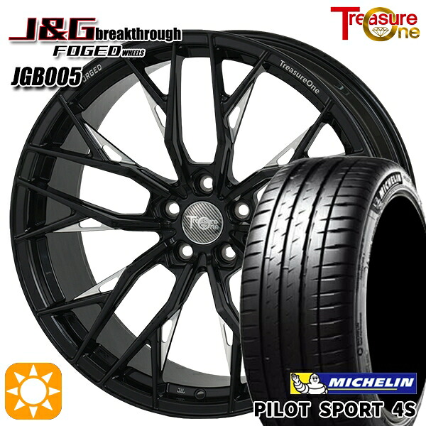 40アルファード 245/40R21 100Y XL ミシュラン パイロットスポーツ 4S レジャーワン 鍛造 FORGED J&Gブレイクスルー JGB005 ブラックミーリング 21インチ 8.5J 5H120 サマータイヤホイールセット｜タイヤホイール激安王国