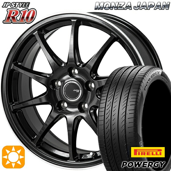 205/65R15 94V ピレリ パワジー モンツァ JPスタイル R10 15インチ 6.0J 5H114.3 サマータイヤホイールセット