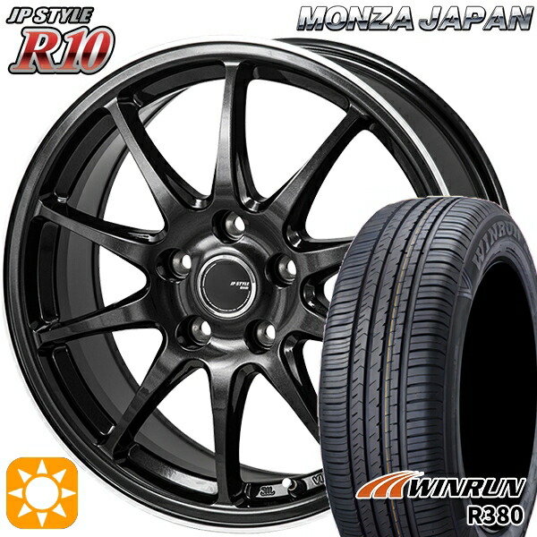 205/65R15 94V ウィンラン R380 モンツァ JPスタイル R10 15インチ 6.0J 5H114.3 サマータイヤホイールセット