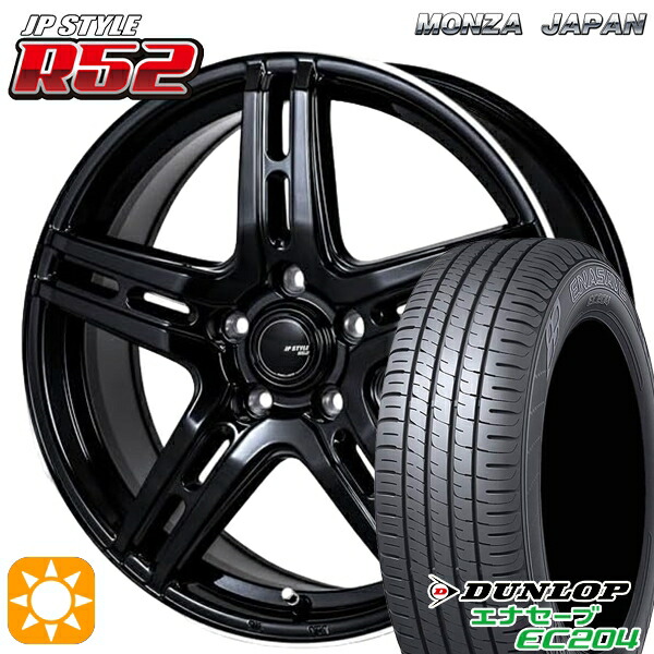 エスティマ ヤリスクロス 215/60R16 95H ダンロップ エナセーブ EC204 モンツァ JPスタイル R52 16インチ 6.5J 5H114.3 サマータイヤホイールセット
