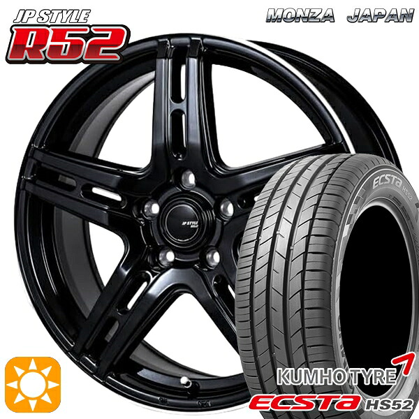 30/50プリウス カローラスポーツ 205/55R16 91V クムホ エクスタ HS52 モンツァ JPスタイル R52 16インチ 6.5J 5H100 サマータイヤホイールセット