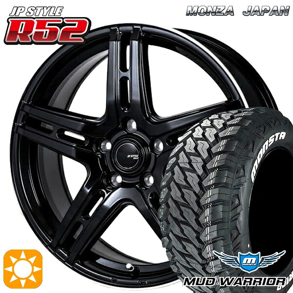 デリカD5 235/70R16 104/101Q LT RWL モンスタ マッドウォーリアー モンツァ JPスタイル R52 16インチ 6.5J 5H114.3 サマータイヤホイールセット｜タイヤホイール激安王国