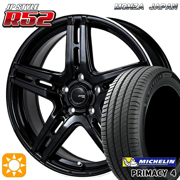 170シエンタ 185/60R15 88H XL ミシュラン プライマシー4 モンツァ JPスタイル R52 15インチ 6.0J 5H100 サマータイヤホイールセット|タイヤホイール激安王国