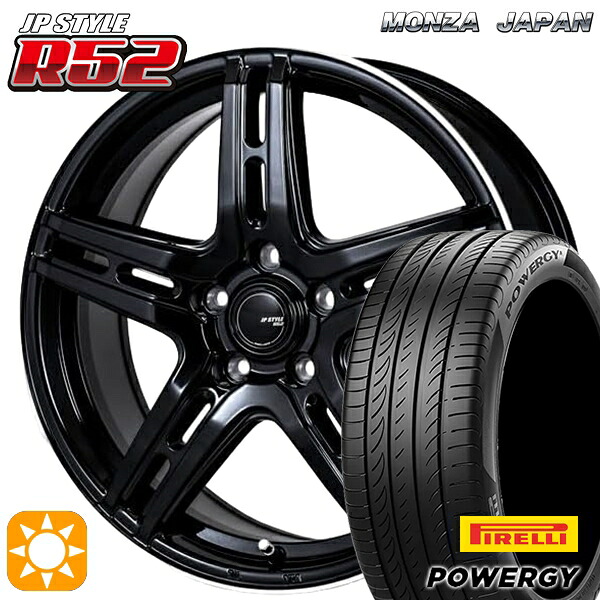 30/50プリウス カローラスポーツ 205/55R16 91V ピレリ パワジー モンツァ JPスタイル R52 16インチ 6.5J 5H100 サマータイヤホイールセット|タイヤホイール激安王国