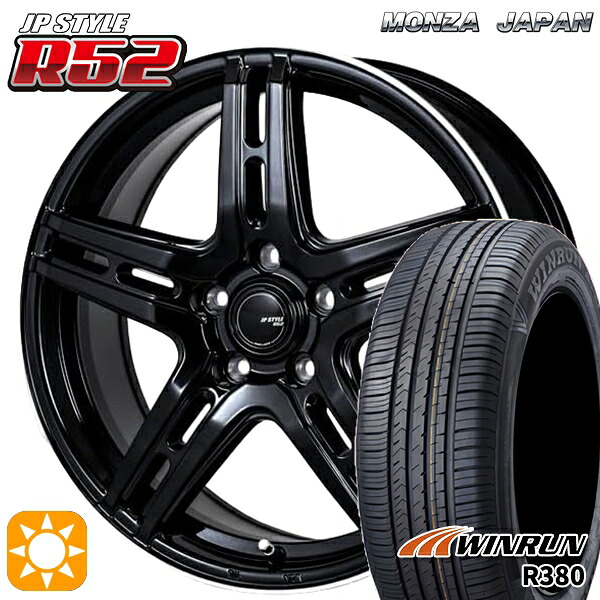ヤリスクロス 205/65R16 95H ウィンラン R380 モンツァ JPスタイル R52 16インチ 6.5J 5H114.3 サマータイヤホイールセット|タイヤホイール激安王国