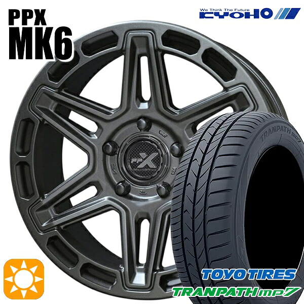 215/65R16 98H トーヨー トランパス mp7 KYOHO PPX MK6 16インチ 7.0J 5H114.3 +35 サマータイヤホイールセット|タイヤホイール激安王国