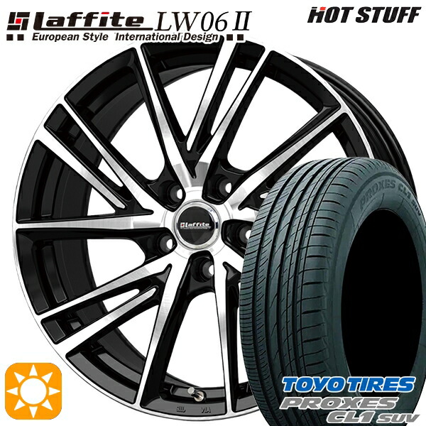 4/10ﾎﾟｲﾝﾄ10倍★レクサスNX 235/55R18 100V トーヨー プロクセス CL1 SUV HotStuff ラフィット LW06-2 BK/P 18インチ 8.0J 5H114.3 サマータイヤホイールセット 102,905円