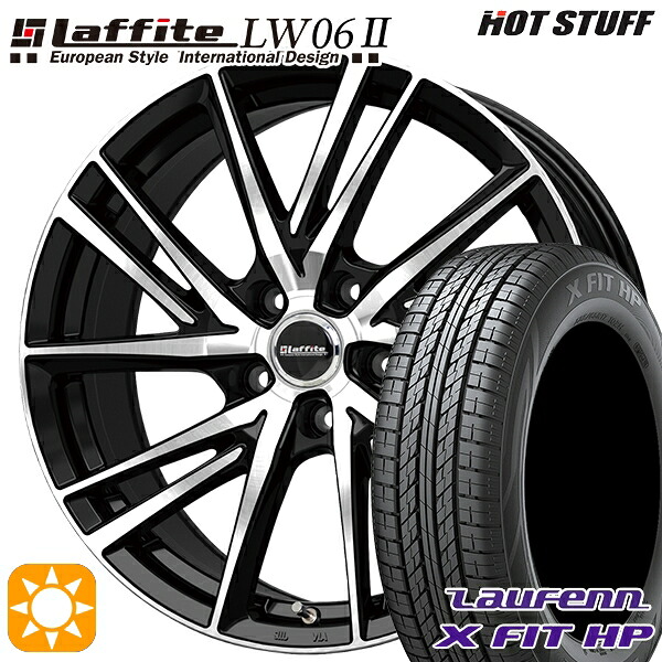 225/55R18 98V ラウフェン X FIT HP LA41 HotStuff ラフィット LW06-2 BK/P 18インチ 7.0J 5H114.3 サマータイヤホイールセット｜タイヤホイール激安王国