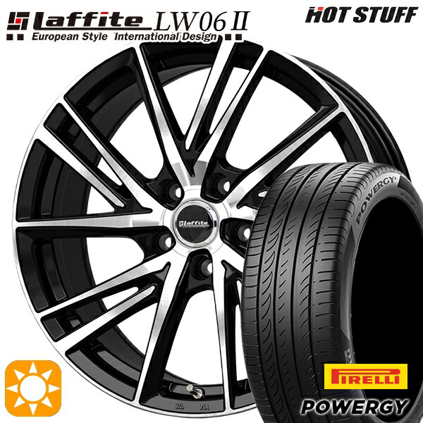 アクセラ アテンザ 215/45R18 93W XL ピレリ パワジー HotStuff ラフィット LW06-2 BK/P 18インチ 7.0J 5H114.3 サマータイヤホイールセット｜タイヤホイール激安王国