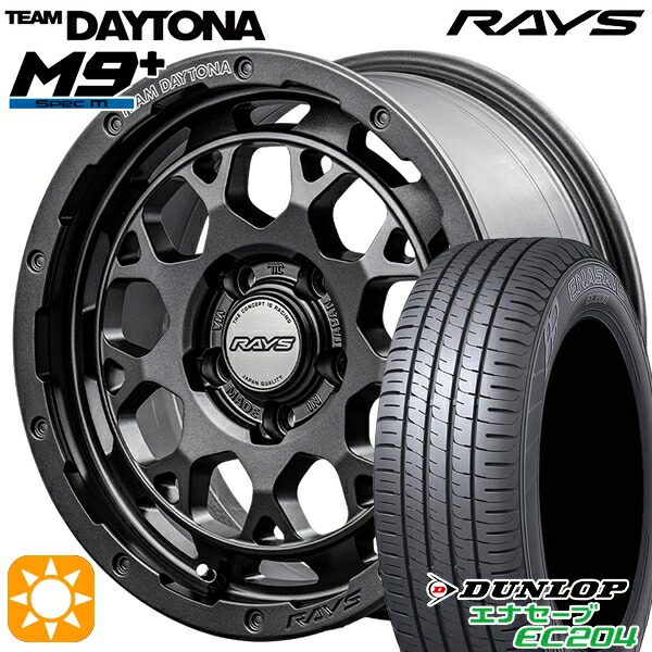 4/10ﾎﾟｲﾝﾄ10倍★C-HR ヴェゼル 225/50R18 95W ダンロップ エナセーブ EC204 RAYS レイズ チームデイトナ M9+ AOJ 18インチ 7.5J 5H114.3 サマータイヤホイールセット