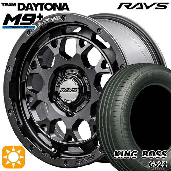 4/10ﾎﾟｲﾝﾄ10倍★215/60R16 95V キングボス G521 RAYS レイズ チームデイトナ M9+ AOJ 16インチ 7.0J 5H114.3 サマータイヤホイールセット