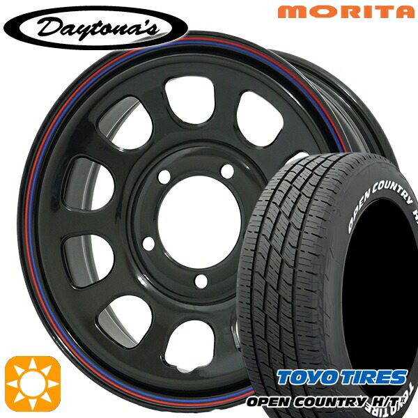 4/10ポイント10倍★ジムニーJB23/64 215/70R16 100H トーヨー オープンカントリー H/T2 WL MRT DAYTONA'S G2 デイトナズ ブラック 16インチ 5.5J 5H139.7 サマータイヤホイールセット