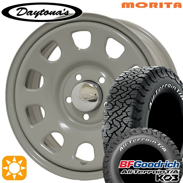 デリカD5 225/70R16 102/99S RWL BFグッドリッチ オールテレーン T/A KO3 MRT DAYTONA'S G2 デイトナズ グレー 16インチ 7.0J 5H114.3 サマータイヤホイールセット|タイヤホイール激安王国