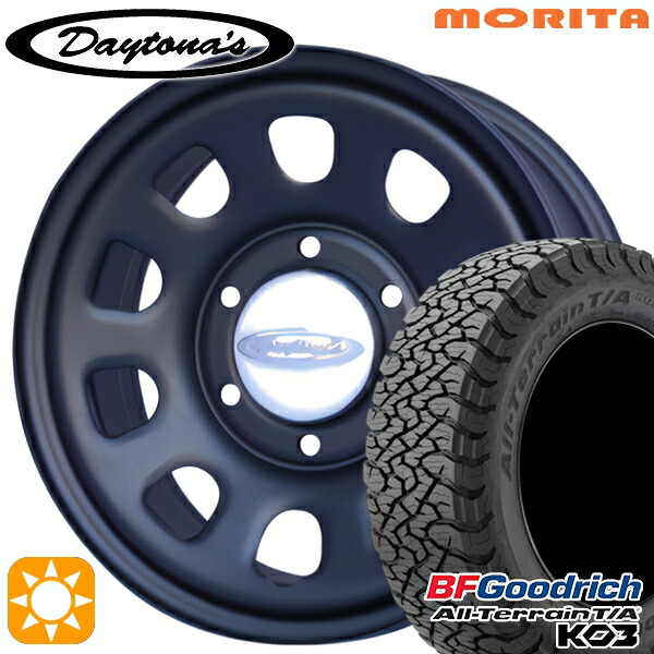 200系ハイエース 215/65R16 103/100S RBL BFグッドリッチ オールテレーン T/A KO3 MRT DAYTONA'S G2 デイトナズ マットブラック 16インチ 6.5J 6H139.7 サマータイヤホイールセット｜タイヤホイール激安王国