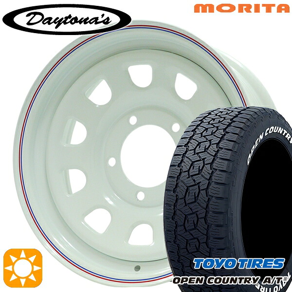 ジムニーJB23/64 175/80R16 91S トーヨー オープンカントリーA/T3 ホワイトレター MRT DAYTONA'S G2 デイトナズ ホワイト 16インチ 5.5J 5H139.7 サマータイヤホイールセット|タイヤホイール激安王国