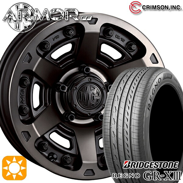 205/60R16 92V ブリヂストン レグノ GRX3 クリムソン MGアーマー MBC 16インチ 7.0J 5H114.3 サマータイヤホイールセット
