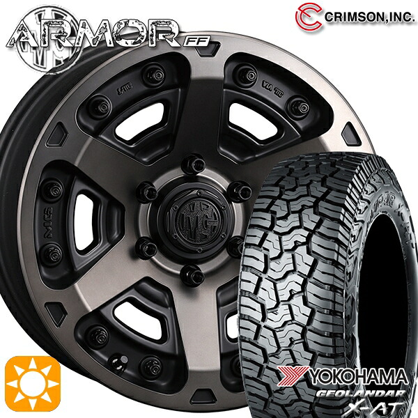 265/70R17 ヨコハマ ジオランダー X-AT G016 クリムソン MGアーマー MBC 17インチ 8.0J 6H139.7 サマータイヤホイールセット|タイヤホイール激安王国