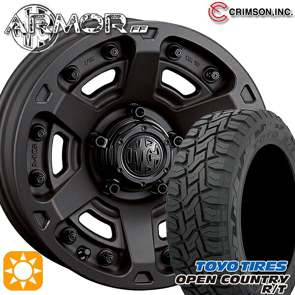 225/60R17 99Q トーヨー オープンカントリー R/T クリムソン MGアーマー SB 17インチ 7.0J 5H114.3 サマータイヤホイールセット