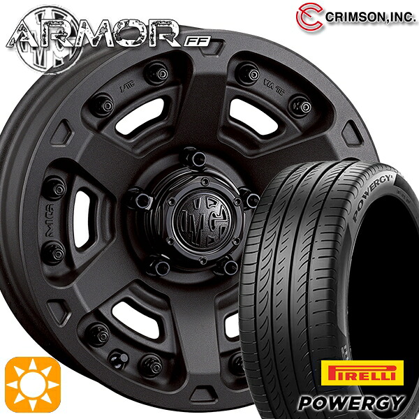 215/60R17 96V ピレリ パワジー クリムソン MGアーマー SB 17インチ 7.0J 5H114.3 サマータイヤホイールセット