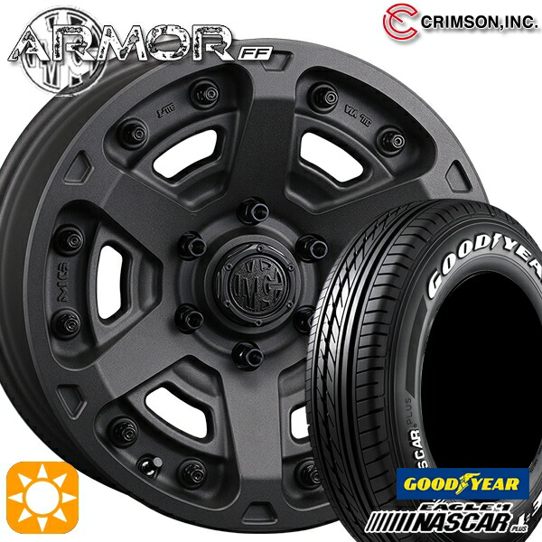 200系ハイエース 215/65R16C 109/107R グッドイヤー ナスカープラス クリムソン MGアーマー SB 16インチ 7.0J 6H139.7 サマータイヤホイールセット