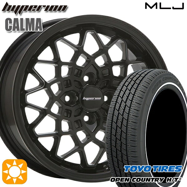 165/65R15 81H トーヨー オープンカントリー H/T2 WR MLJ ハイペリオン カルマ サテンブラック 15インチ 5.0J 4H100 サマータイヤホイールセット｜タイヤホイール激安王国