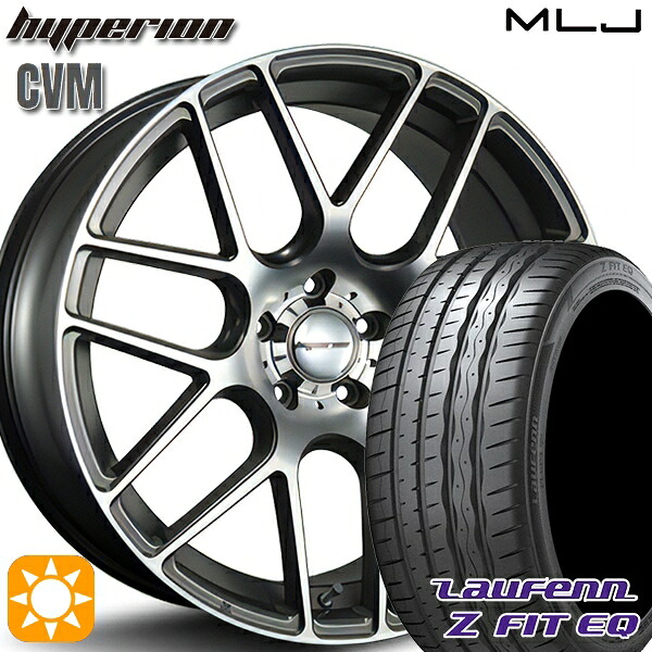 245/45R19 102Y XL ラウフェン Z FIT EQ LK03 MLJ ハイペリオン CVM ダイヤカット/アッシュグレー 19インチ 8.5J 5H114.3 サマータイヤホイールセット|タイヤホイール激安王国