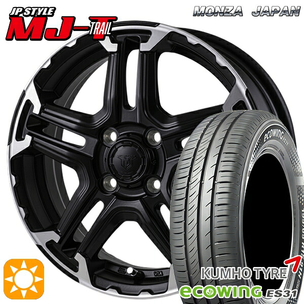ソリオ タフト 165/65R15 81H クムホ エコウィング ES31 モンツァ JPスタイル MJ-T MJトレイル 15インチ 4.5J 4H100 +45 サマータイヤホイールセット｜タイヤホイール激安王国