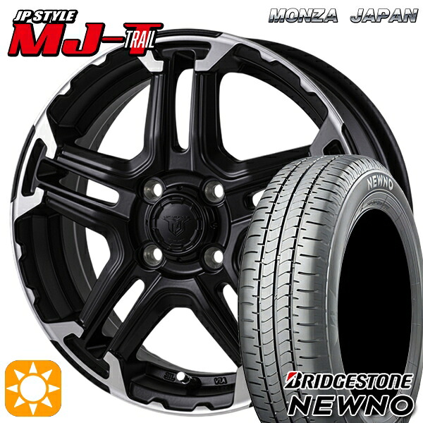 アクア クロスビー 175/60R16 82H ブリヂストン ニューノ モンツァ JPスタイル MJ-T MJトレイル 16インチ 6.0J 4H100 +42 サマータイヤホイールセット|タイヤホイール激安王国
