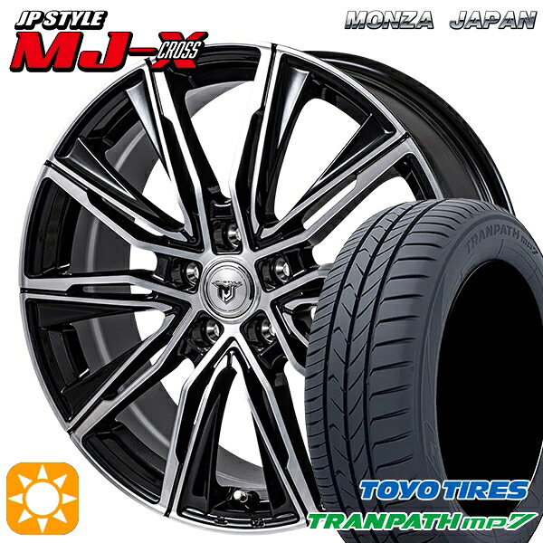 ウィッシュ カローラスポーツ 205/50R17 93V トーヨー トランパス mp7 モンツァ JPスタイル MJ-X MJクロス 17インチ 7.0J 5H100 +45 サマータイヤホイールセット｜タイヤホイール激安王国