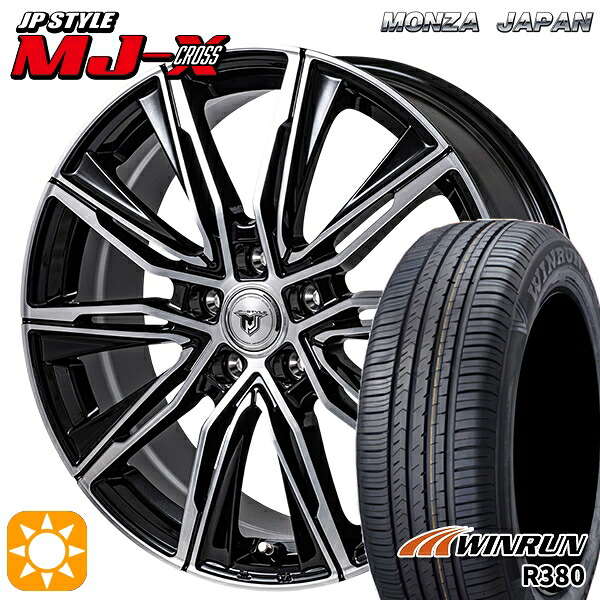 インプレッサ 225/60R17 99V ウィンラン R380 モンツァ JPスタイル MJ-X MJクロス 17インチ 7.0J 5H100 +45 サマータイヤホイールセット｜タイヤホイール激安王国