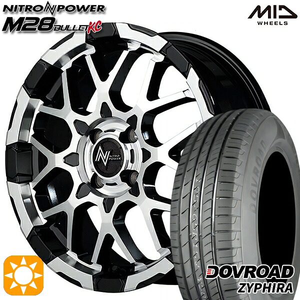 N-BOX ウェイク 165/55R15 75V DOVROAD ザイファイラ MID ナイトロパワー M28バレットKC BMC 15インチ 5.0J 4H100 サマータイヤホイールセット|タイヤホイール激安王国