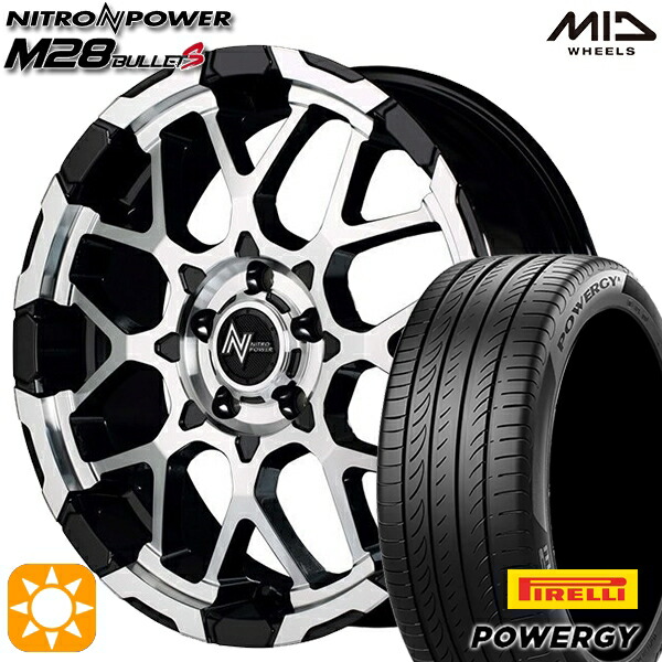 アクセラ アテンザ 215/45R18 93W XL ピレリ パワジー MID ナイトロパワー M28バレットS BMC 18インチ 7.0J 5H114.3 サマータイヤホイールセット