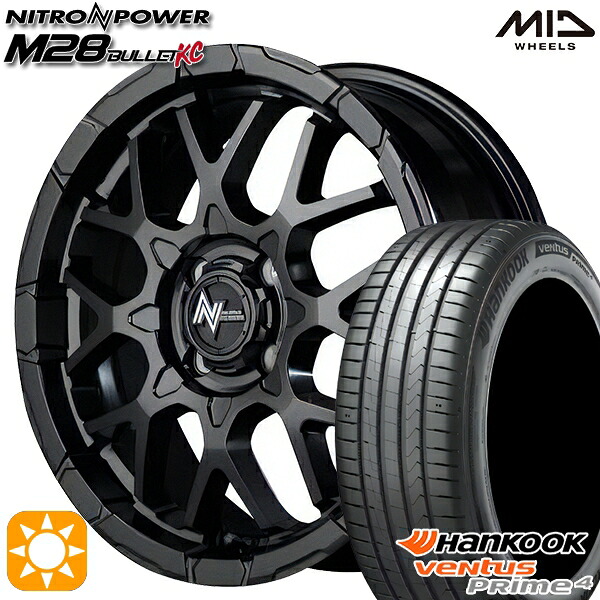 195/50R16 88V XL ハンコック ベンタスプライム4 K135 MID ナイトロパワー M28バレットKC SBK 16インチ 6.0J 4H100 サマータイヤホイールセット｜タイヤホイール激安王国