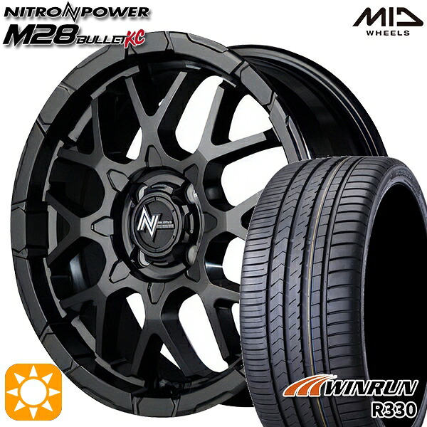 アクア クロスビー 185/55R16 83V ウィンラン R330 MID ナイトロパワー M28バレットKC SBK 16インチ 6.0J 4H100 サマータイヤホイールセット 65,560円
