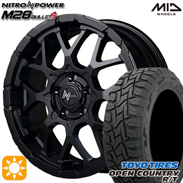 ナイトロパワー　H12 ショットガン バレルブラック　オープンカントリー 楽天市場】【取付対象】 NITRO POWER H12 SHOTGUN 14×5.5J 4/100 40 BB