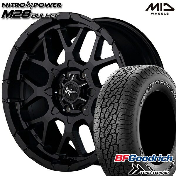 4/10ﾎﾟｲﾝﾄ10倍★265/65R17 112T ORWL BFグッドリッチ トレールテレーン MID ナイトロパワー M28バレット SBM 17インチ 8.0J 6H139.7 サマータイヤホイールセット