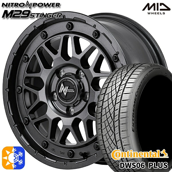 215/50R17 95W XL コンチネンタル DWS06+ MID ナイトロパワー M29スティンガー BBK 17インチ 7.0J 5H114.3 オールシーズンタイヤホイールセット|タイヤホイール激安王国