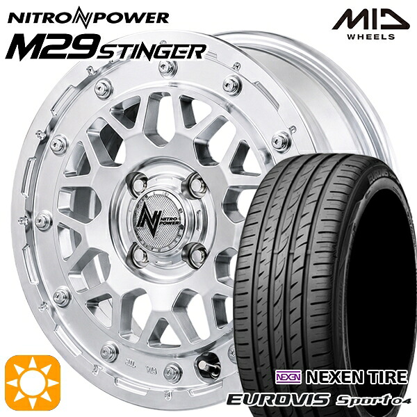 エブリィワゴン 165/60R14 75H ロードストーン ユーロビズ Sport 04 MID ナイトロパワー M29 スティンガー HSM 14インチ 4.5J 4H100 +45 サマータイヤホイールセット｜タイヤホイール激安王国