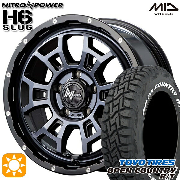 235/70R16 106Q トーヨー オープンカントリー R/T ホワイトレター MID ナイトロパワー H6スラッグ BPC 16インチ 7.0J 5H114.3 サマータイヤホイールセット｜タイヤホイール激安王国