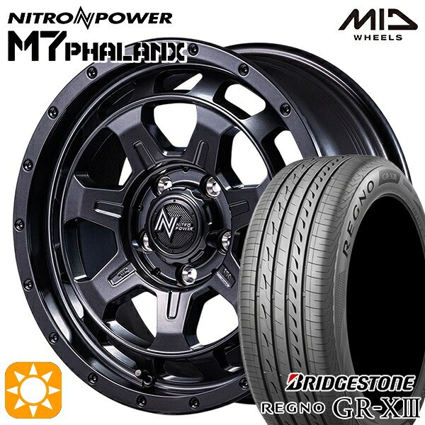 フォレスターSK9/SKE 225/55R17 97W ブリヂストン レグノ GRX3 MID ナイトロパワー M7ファランクス BBK 17インチ 7.0J 5H114.3+42 サマータイヤホイールセット