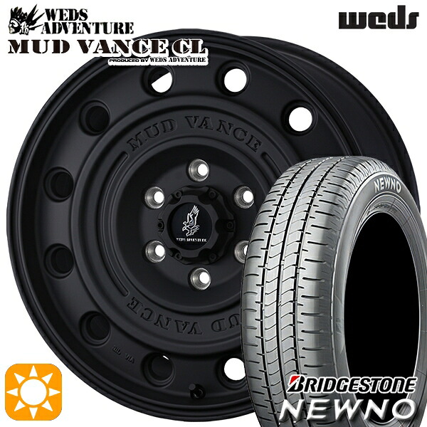 ヤリスクロス 205/65R16 95H ブリヂストン ニューノ ウェッズ マッドヴァンスCL FB 16インチ 7.0J 5H114.3 +35 サマータイヤホイールセット|タイヤホイール激安王国