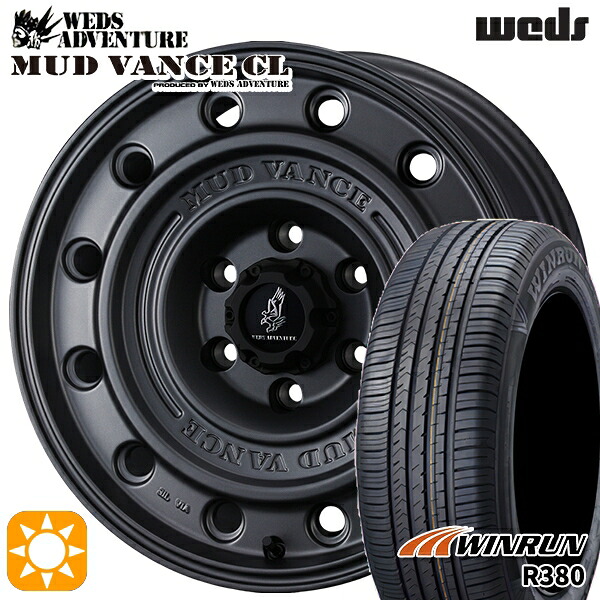 215/65R16 98H ウィンラン R380 ウェッズ マッドヴァンスCL MG 16インチ 7.0J 5H114.3 +35 サマータイヤホイールセット|タイヤホイール激安王国