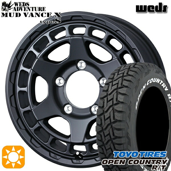 235/70R16 106Q トーヨー オープンカントリー R/T ホワイトレター Weds マッドヴァンス X タイプS フルマットブラック 16インチ 6.0J 5H139.7 サマータイヤホイールセット|タイヤホイール激安王国