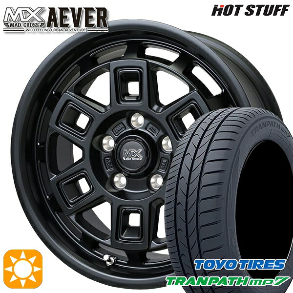 C-HR カローラクロス 215/60R17 96H トーヨー トランパス mp7 ホットスタッフ マッドクロスアイヴァー MTBK 17インチ 7.0J 5H114.3+38 サマータイヤホイールセット｜タイヤホイール激安王国