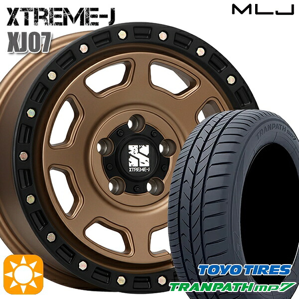 エスティマ ヤリスクロス 215/60R16 95H サマータイヤホイールセット トーヨー トランパス mp7 MLJ エクストリームJ XJ07 BR 16インチ 7.0J 5H114.3 +35