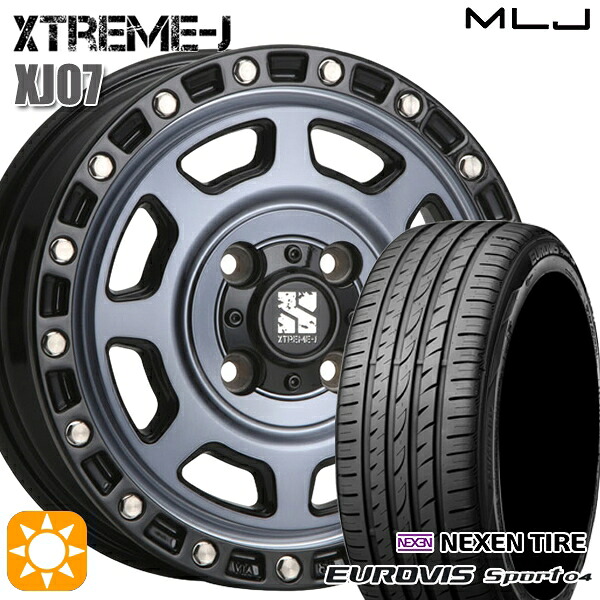 エブリィワゴン 165/60R14 75H サマータイヤホイールセット ロードストーン ユーロビズ Sport 04 MLJ エクストリームJ XJ07 GB 14インチ 4.5J 4H100 +43｜タイヤホイール激安王国 57,035円