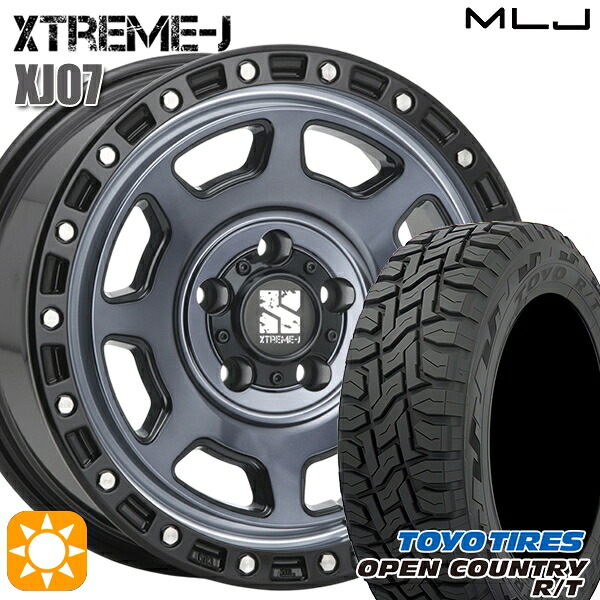エクストレイルT31/T32 225/60R17 99Q サマータイヤホイールセット トーヨー オープンカントリー R/T MLJ エクストリームJ XJ07 GB 17インチ 8.0J 5H114.3 +35｜タイヤホイール激安王国