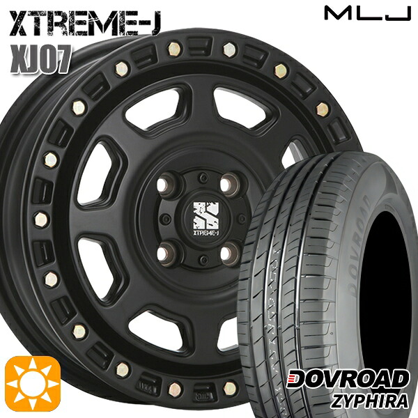 N-BOX ウェイク 165/55R15 75V サマータイヤホイールセット DOVROAD ザイファイラ MLJ エクストリームJ XJ07 SB 15インチ 4.5J 4H100 +43｜タイヤホイール激安王国 58,680円